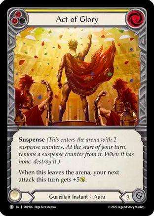 Image of Act of Glory (Yellow) [SUP196] (Super Slam)  Rainbow Foil