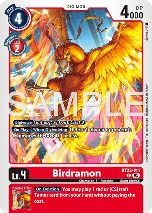 Image of Birdramon [BT23-011] [Hackers' Slumber]