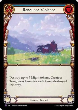 Image of Renounce Violence [SUP025] (Super Slam)  Rainbow Foil