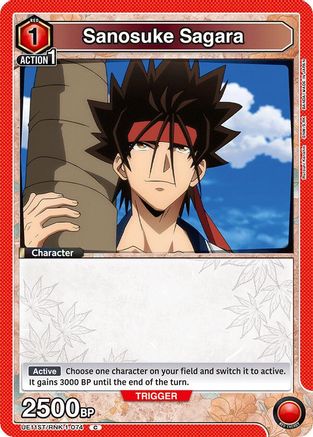 Image of Sanosuke Sagara (074) (UE11ST/RNK-1-074) - UE11ST Rurouni Kenshin Starter Deck