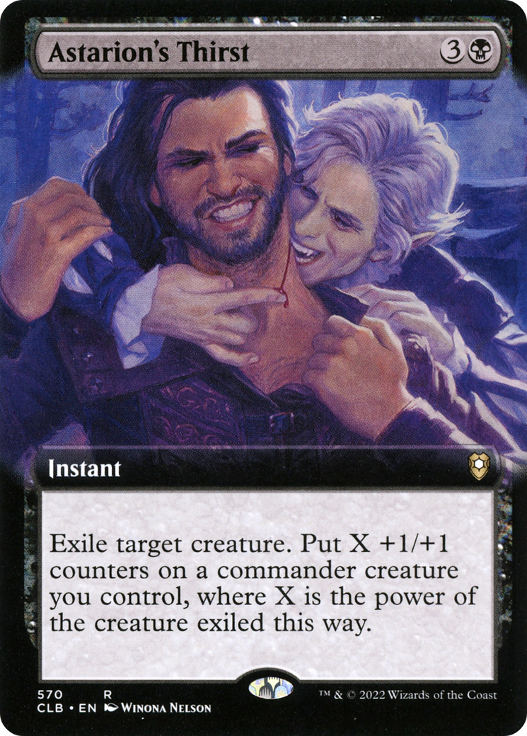 Image of Astarion's Thirst (Extended Art) [Commander Legends: Battle for Baldur's Gate]
