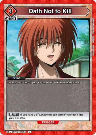 Image of Oath Not to Kill (UE11ST/RNK-1-096) - UE11ST Rurouni Kenshin Starter Deck