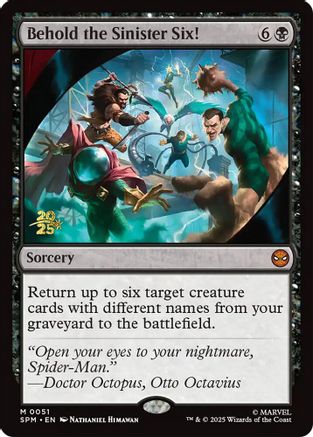 Image of Behold the Sinister Six! [Marvel's Spider-Man Prerelease Promos]