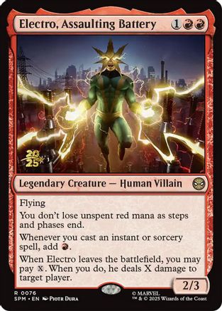 Image of Electro, Assaulting Battery [Marvel's Spider-Man Prerelease Promos]