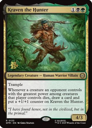 Image of Kraven the Hunter [Marvel's Spider-Man Prerelease Promos]