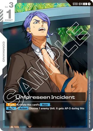 Image of Unforeseen Incident (ST01-014) - Starter Deck 05 Iron Bloom