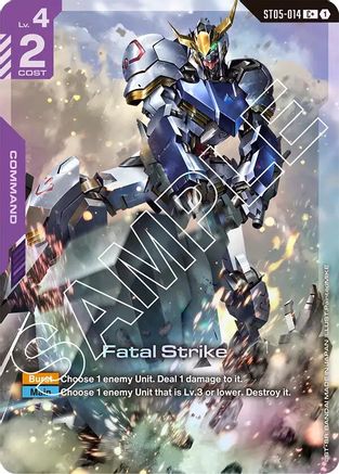 Image of Fatal Strike (C+) (ST05-014) - Starter Deck 05 Iron Bloom Holofoil