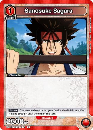 Image of Sanosuke Sagara (074) (UE11BT/RNK-1-074) - UE11BT Rurouni Kenshin