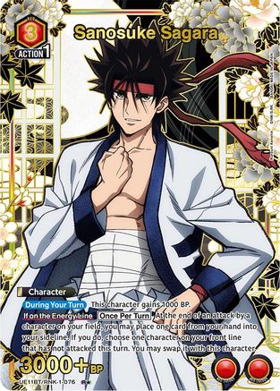 Image of Sanosuke Sagara (076) (R*) (UE11BT/RNK-1-076) - UE11BT Rurouni Kenshin Foil