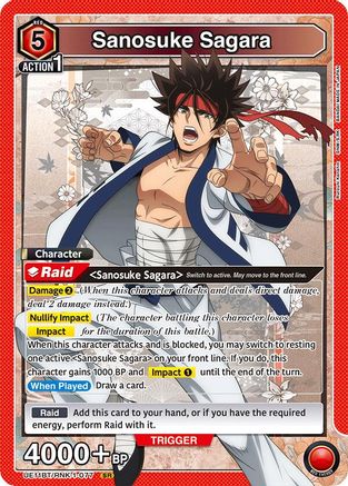 Image of Sanosuke Sagara (077) (UE11BT/RNK-1-077) - UE11BT Rurouni Kenshin Foil