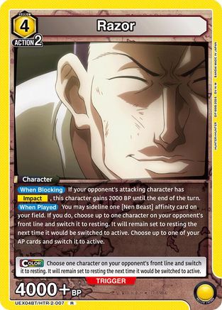 Image of Razor (007) (UEX04BT/HTR-2-007) - UEX04BT HUNTER X HUNTER Vol2 Foil