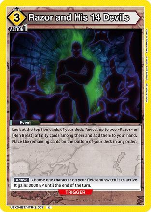 Image of Razor and His 14 Devils (UEX04BT/HTR-2-037) - UEX04BT HUNTER X HUNTER Vol2