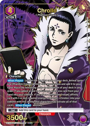 Image of Chrollo (SR*) (UEX04BT/HTR-2-050) - UEX04BT HUNTER X HUNTER Vol2 Foil