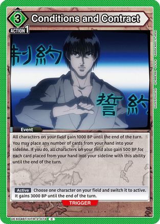 Image of Conditions and Contract (UEX04BT/HTR-2-073) - UEX04BT HUNTER X HUNTER Vol2