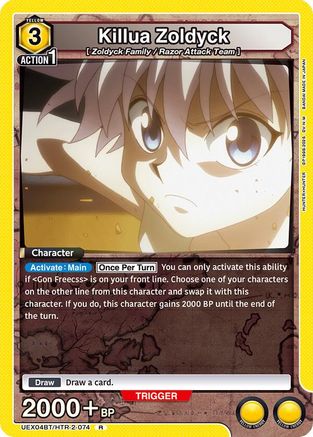 Image of Killua Zoldyck (074) (UEX04BT/HTR-2-074) - UEX04BT HUNTER X HUNTER Vol2 Foil