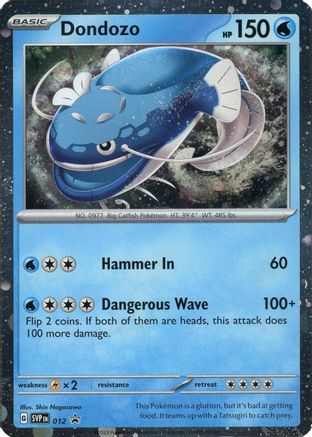 Image of Dondozo (012) (Cosmos Holo) [Scarlet & Violet: Black Star Promos]
