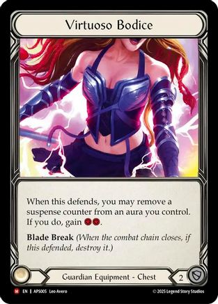 Image of Virtuoso Bodice [APS005] (Armory Deck: Pleiades)  Rainbow Foil