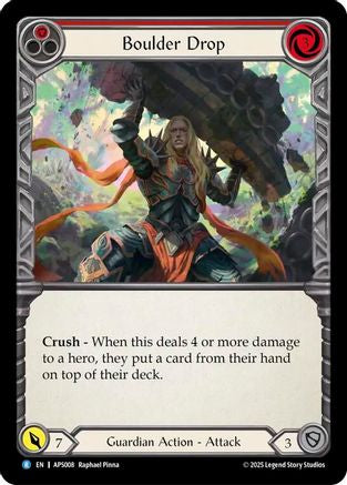 Image of Boulder Drop (Red) [APS008] (Armory Deck: Pleiades)