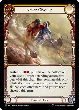 Image of Never Give Up [ASP015] (Armory Deck: Pleiades)