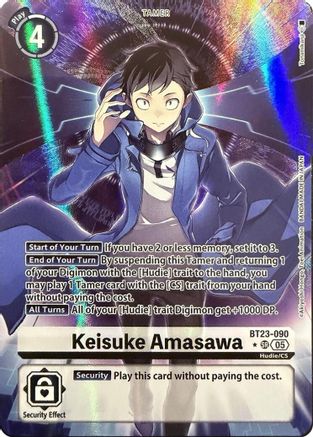 Image of Keisuke Amasawa [BT23-090] (Alternate Art) [Hackers' Slumber]