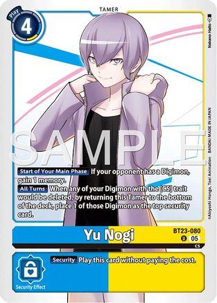 Image of Yu Nogi [BT23-080] [Hackers' Slumber]