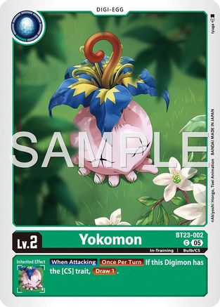 Image of Yokomon [BT23-002] [Hackers' Slumber]
