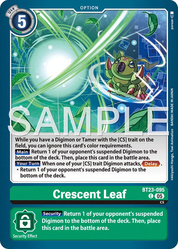Image of Crescent Leaf [BT23-095] [Hackers' Slumber]