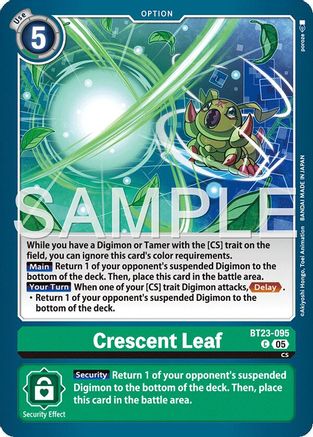 Image of Crescent Leaf [BT23-095] [Hackers' Slumber]