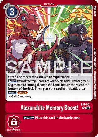 Image of Alexandrite Memory Boost! [LM] [Limited Card Pack -Another Knight-]