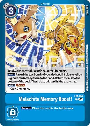 Image of Malachite Memory Boost! [LM] [Limited Card Pack -Another Knight-]
