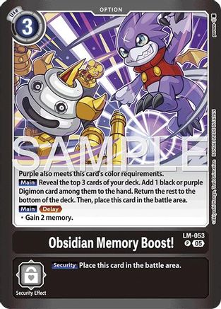 Image of Obsidian Memory Boost! [LM] [Limited Card Pack -Another Knight-]