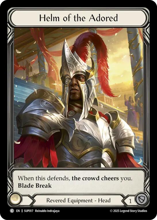 Image of Helm of the Adored (Extended Art Cold Foil) [SUP017] (Super Slam)  Cold Foil