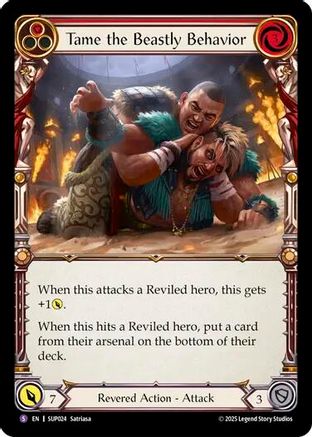 Image of Tame the Beastly Behavior [SUP024] (Super Slam)  Rainbow Foil