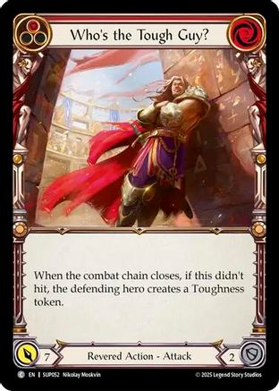 Image of Who's the Tough Guy? (Red) [SUP052] (Super Slam)