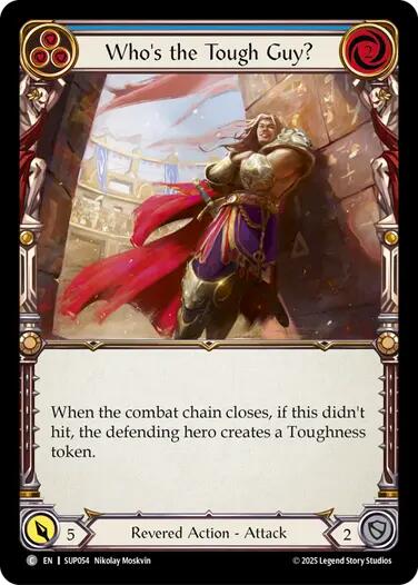 Image of Who's the Tough Guy? (Blue) [SUP054] (Super Slam)  Rainbow Foil