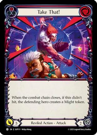 Image of Take That! (Red) [SUP111] (Super Slam)  Rainbow Foil