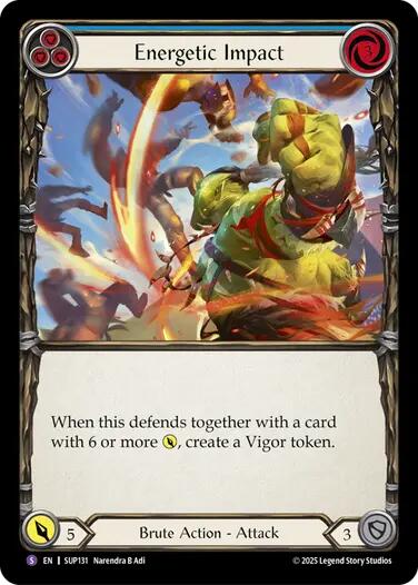 Image of Energetic Impact [SUP131] (Super Slam)  Rainbow Foil