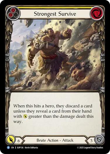 Image of Strongest Survive (Yellow) [SUP136] (Super Slam)