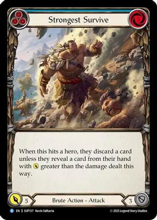 Image of Strongest Survive (Blue) [SUP137] (Super Slam)  Rainbow Foil