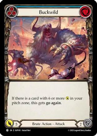 Image of Buckwild (Blue) [SUP145] (Super Slam)  Rainbow Foil