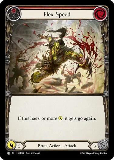 Image of Flex Speed (Red) [SUP146] (Super Slam)  Rainbow Foil