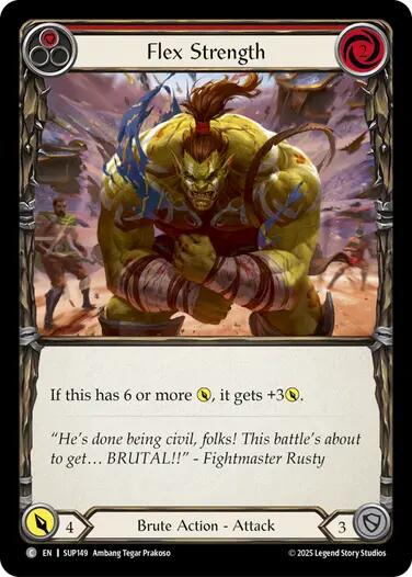 Image of Flex Strength (Red) [SUP149] (Super Slam)