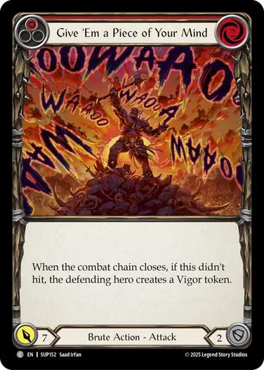 Image of Give 'Em a Piece of Your Mind (Red) [SUP152] (Super Slam)