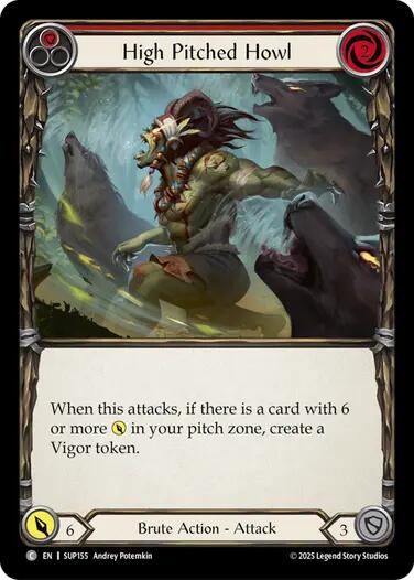Image of High Pitched Howl (Red) [SUP155] (Super Slam)  Rainbow Foil