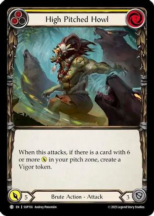 Image of High Pitched Howl (Yellow) [SUP156] (Super Slam)  Rainbow Foil
