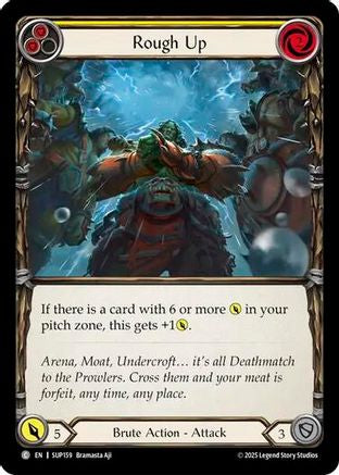 Image of Rough Up (Yellow) [SUP159] (Super Slam)  Rainbow Foil