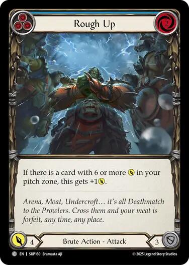 Image of Rough Up (Blue) [SUP160] (Super Slam)  Rainbow Foil