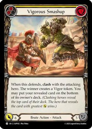 Image of Vigorous Smashup (Yellow) [SUP165] (Super Slam)  Rainbow Foil