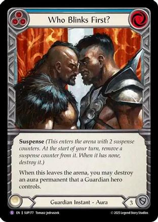Image of Who Blinks First? [SUP177] (Super Slam)  Rainbow Foil