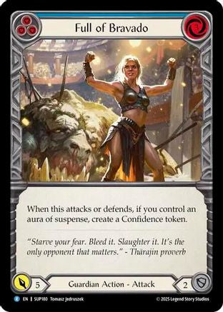 Image of Full of Bravado (Blue) [SUP180] (Super Slam)  Rainbow Foil